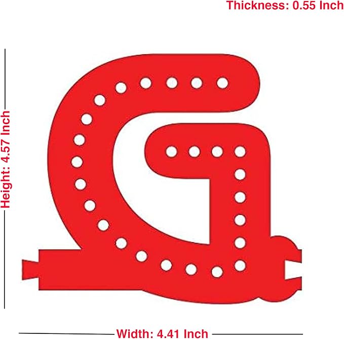 M&T Displays LED Marquee Letter Lights Modular Red Light Up Alphabet Initial G - Image 2