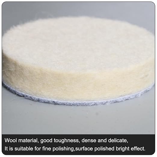 4 Inch Wool Felt Polishing Pad Buffing Wheel Kit - Image 4
