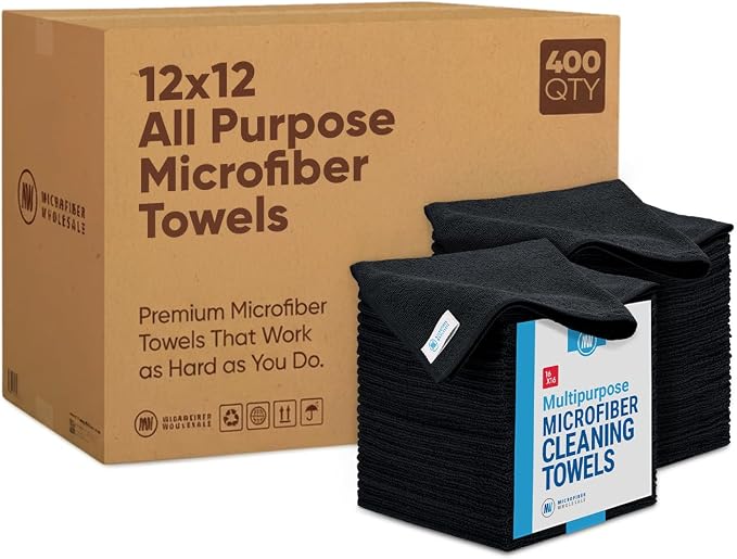 Bulk 16" x 16" All Purpose Microfiber Towels Wholesale by MicrofiberWholesale