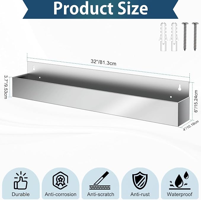 32" Stainless Steel Bottle Holder, Stainless Steel Liquor Bottle Holder Rack - Image 5