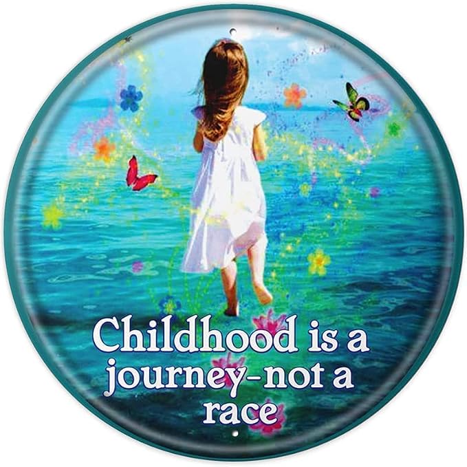 Be Strong in The Lord Christian Home Round Door Tin Sign 12x12 Inch Decoration by Unknown