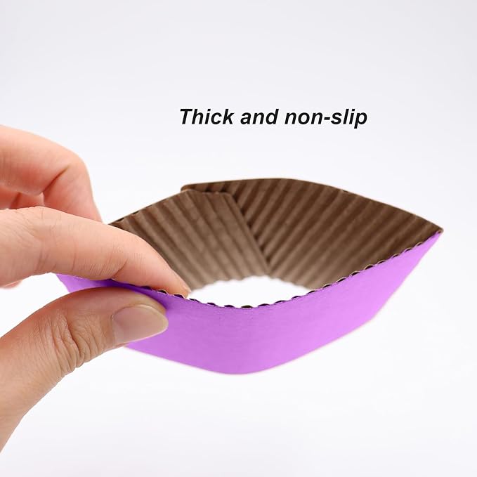 EchoDone 8 oz Disposable Coffee Cup Sleeves - Image 4