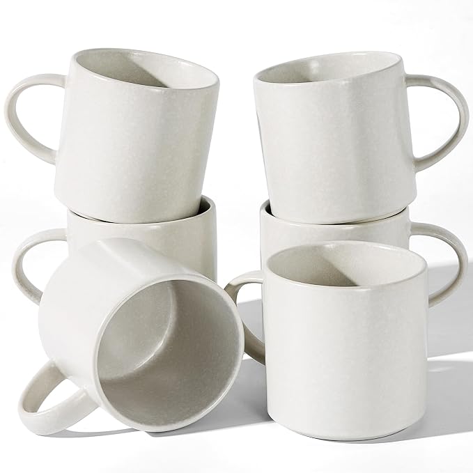 famiware Coffee Mugs Set of 6 Nebula 14oz Coffee Mugs, Ceramic Cup Set by Famiware