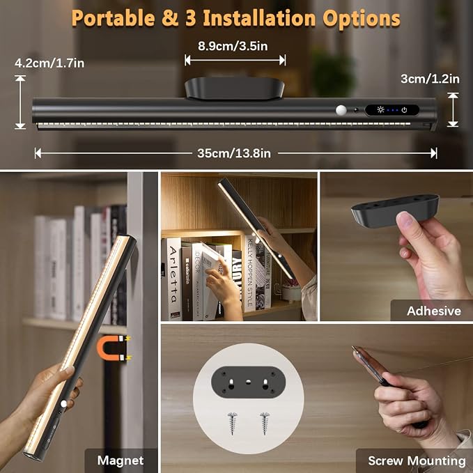 Battery Powered Operated Wall Strip Lights, Motion Sensor LED Light Bar Indoor - Image 5