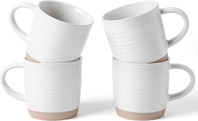 famiware Coffee Mugs Set of 4, 13 oz Mug Set, Ceramic Cup Set by Famiware