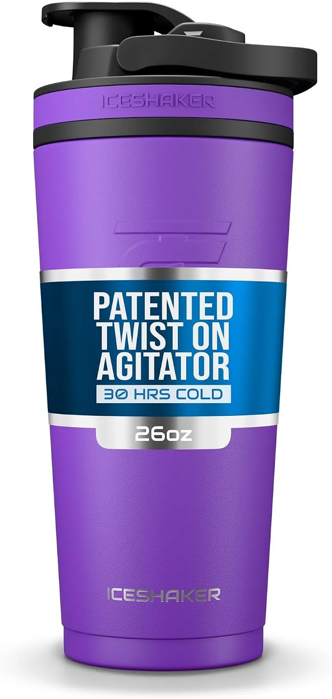 Ice Shaker Insulated Stainless Steel Shaker Bottle | 26oz by IceShaker