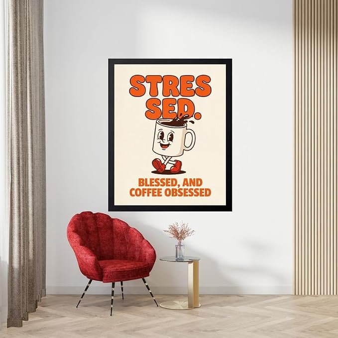 Lawrence Williams Designs Stressed Blessed and Coffee Obsessed Poster - Image 5