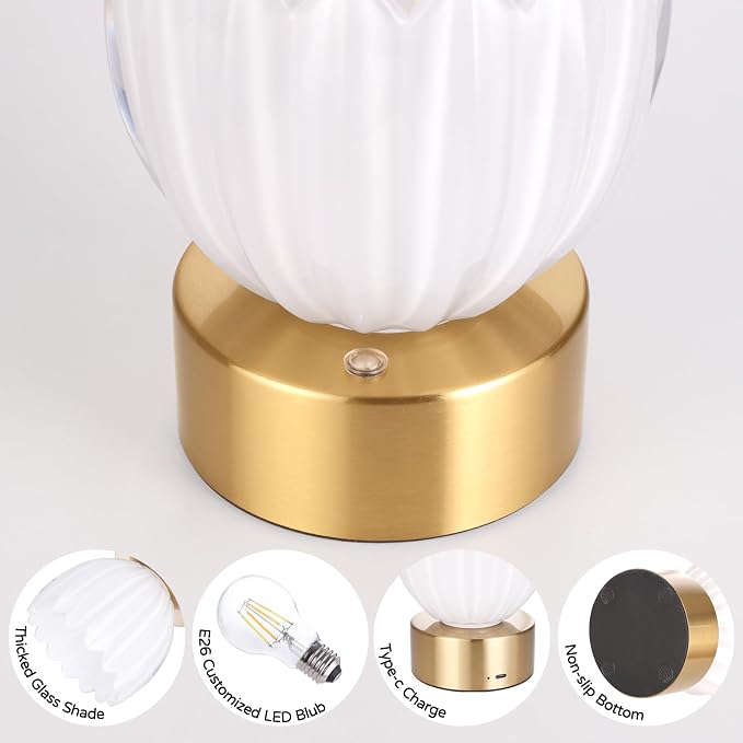 Shenmoyl Cordless Small Table Lamp - Image 8