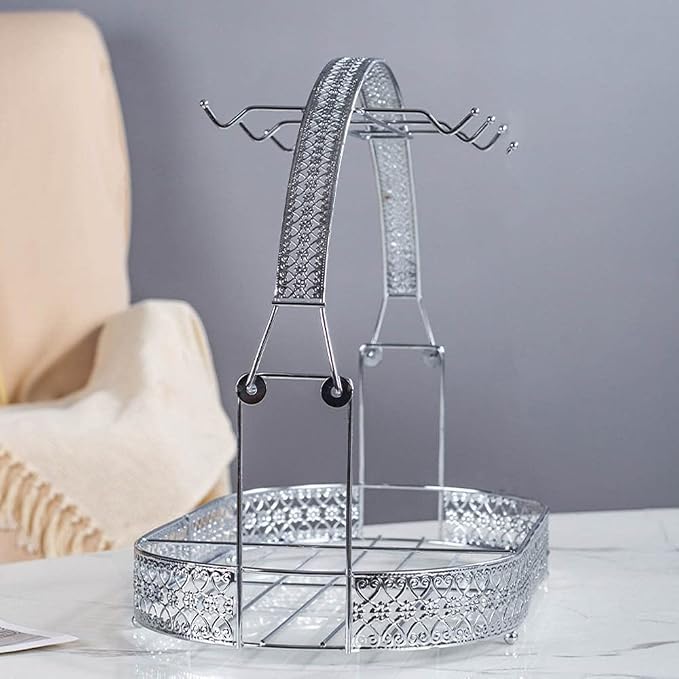 Mug Holder Coffee Cup Holder Stand Dishes Organizer Wrought Iron Mug Drainer - Image 6