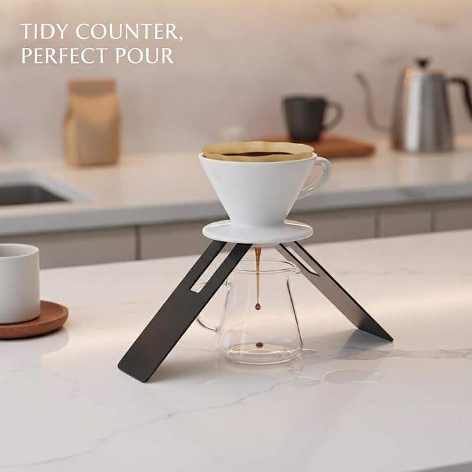 Stainless Steel Pour Over Coffee Dripper Stand - Image 2
