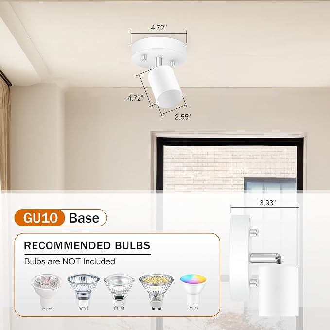 BoostArea LED Light Track Lighting Kit, Monopoint Sconce Adjustable Flush Mount - Image 4
