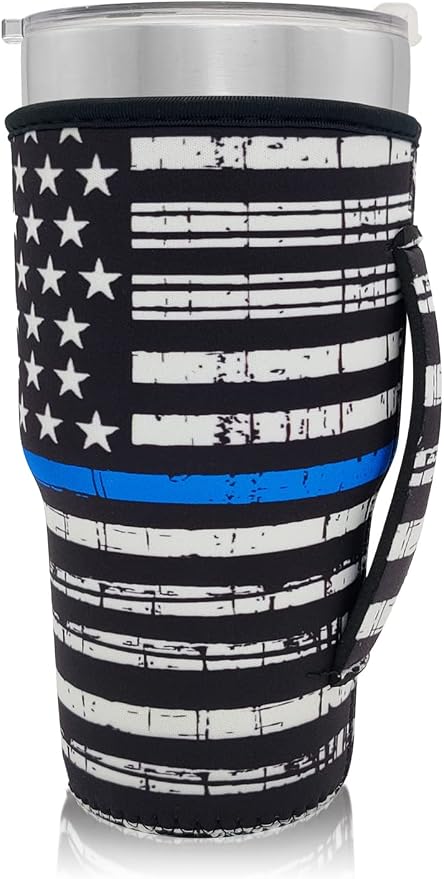 Reusable Iced Coffee Cup Sleeve Neoprene Insulated Sleeves Cup Holder - 32oz by AJLTPA