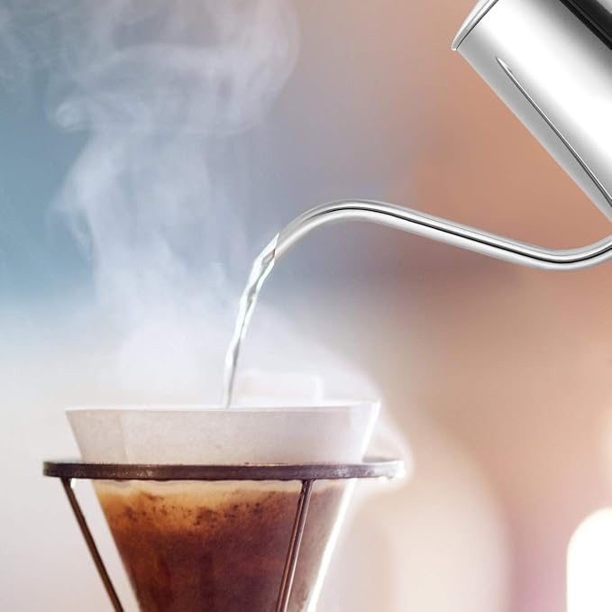 GWHOLE Small Pour Over Gooseneck Coffee Kettle 12oz/350ml Long Narrow Drip - Image 9