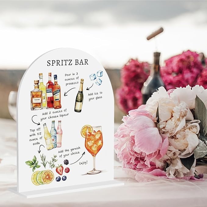 Italian Spritz Bar Sign Aperol Spritz Decor Cocktail Drink Bar Sign - Image 4
