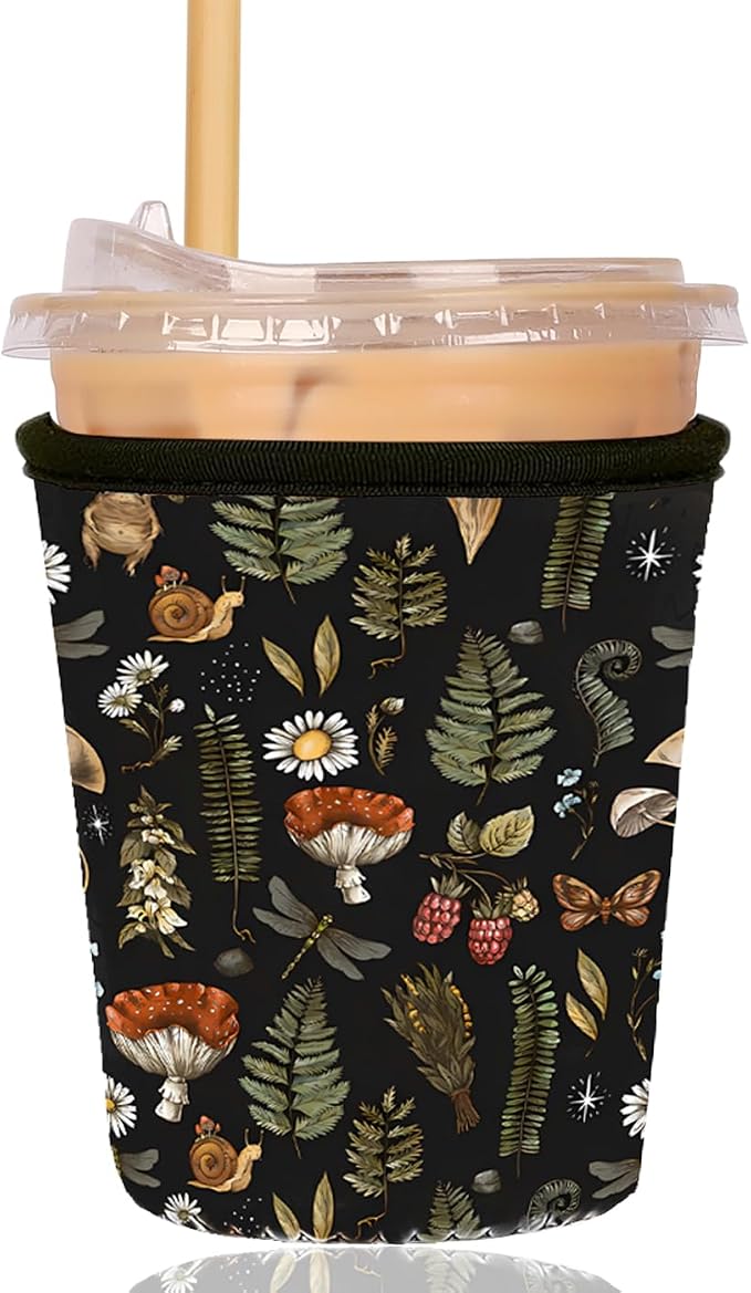 Reusable Insulated Sleeve for Iced Coffee Cup, Coffee Neoprene Sleeve for Cold by Unknown