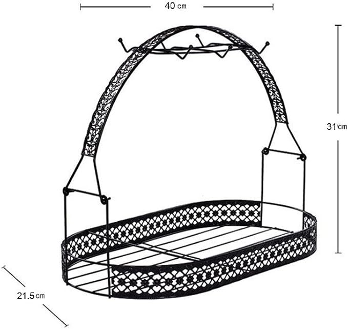 Mug Holder Coffee Cup Holder Stand Dishes Organizer Wrought Iron Mug Drainer - Image 7