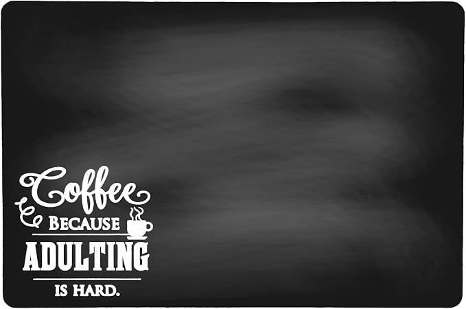Chalkboard Style Placemat for your Coffee Maker or Espresso Machine by ThisJoyfulHome