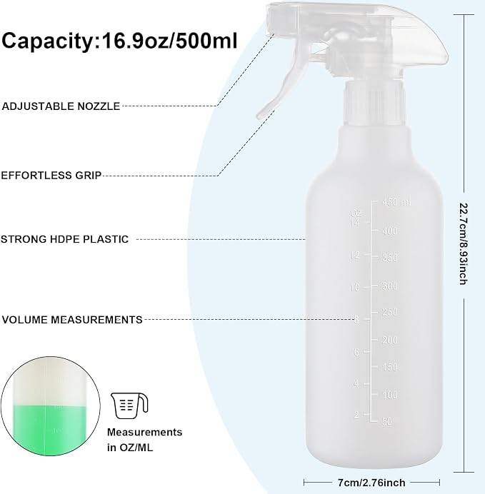 Spray Bottles 16.9oz HDPE Spray Bottle - Image 4