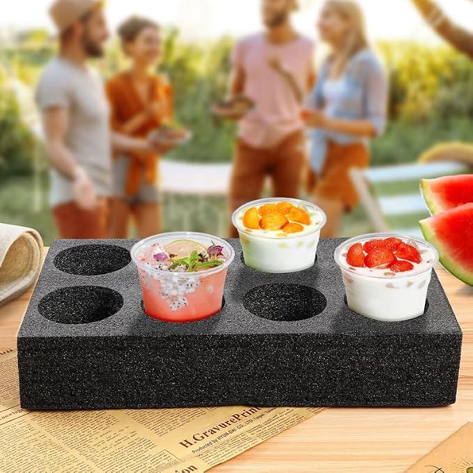 Garneck 4pcs Takeout Cup Holders Foam 8 Cup Milk Tea Cup Holder Takeout Coffee - Image 4