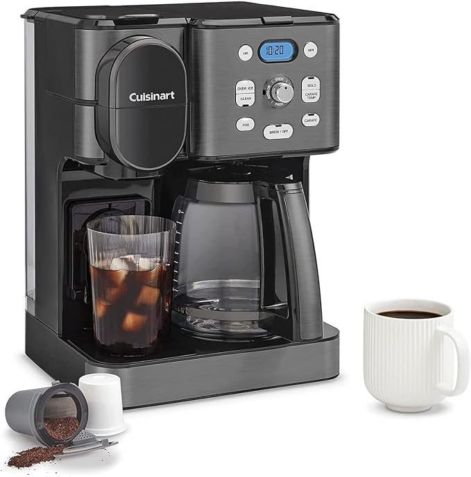 Cuisinart 12-Cup Coffee Maker, Single-Serve Brewer Glass Carafe, Automatic Hot - Image 3
