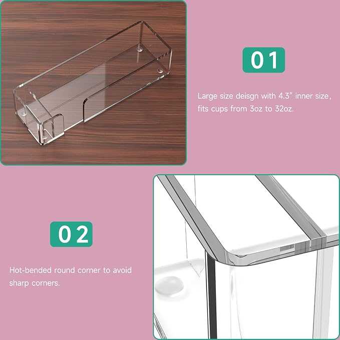 Coffee Bar Accessories and Organizer, Disposable Cup Holder - Image 6