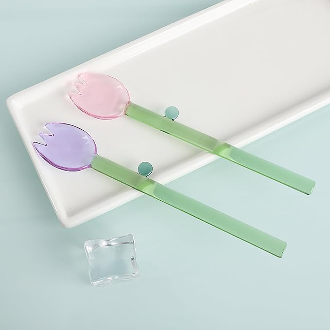 6 Pieces Coffee Spoon, Glass Coffee Stirring Spoons, Espresso Stirring Spoon - Image 6