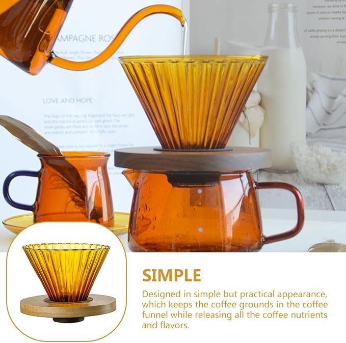 Toyvian High Borosilicate Glass Pour-over Coffee Funnel - Image 9