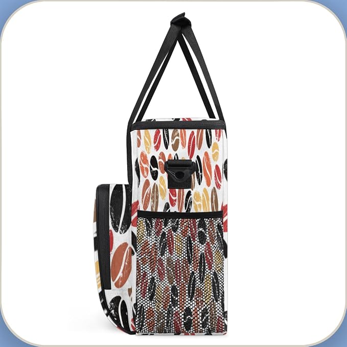 Colorful Coffee Beans Maker Carring Bag Travel Carrying Storage Tote Compatible - Image 4