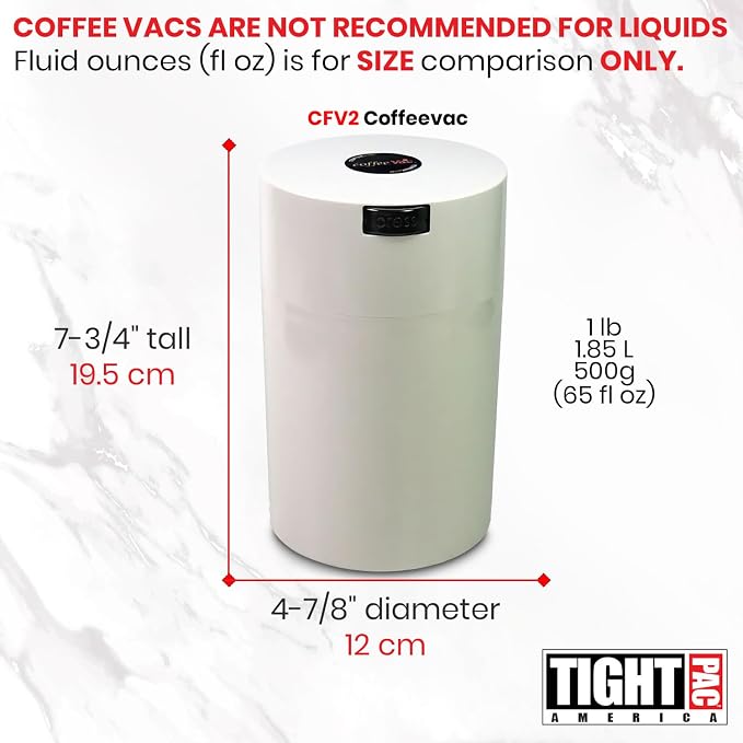 CoffeeVac 1LB – Patented Airtight Container | Multi-use Vacuum container works - Image 7