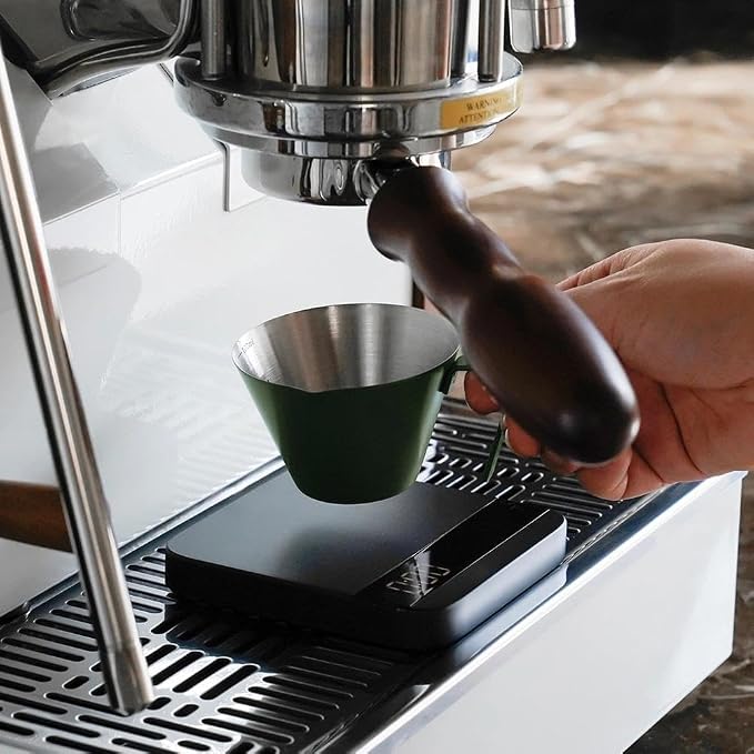 watchget Stainless Steel Espresso Cups, Single Spout & Scale Measuring Cup - Image 5