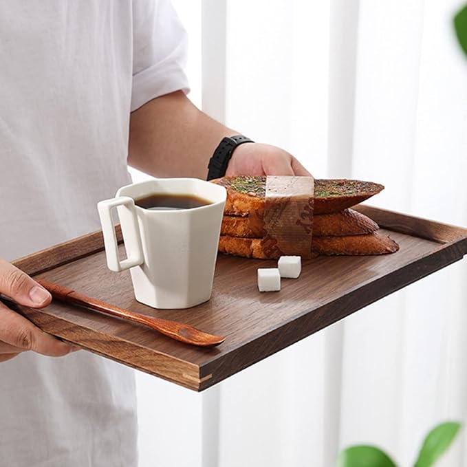 Wood Serving Trays for Home Bar Restaurant Coffee Shop by Unknown
