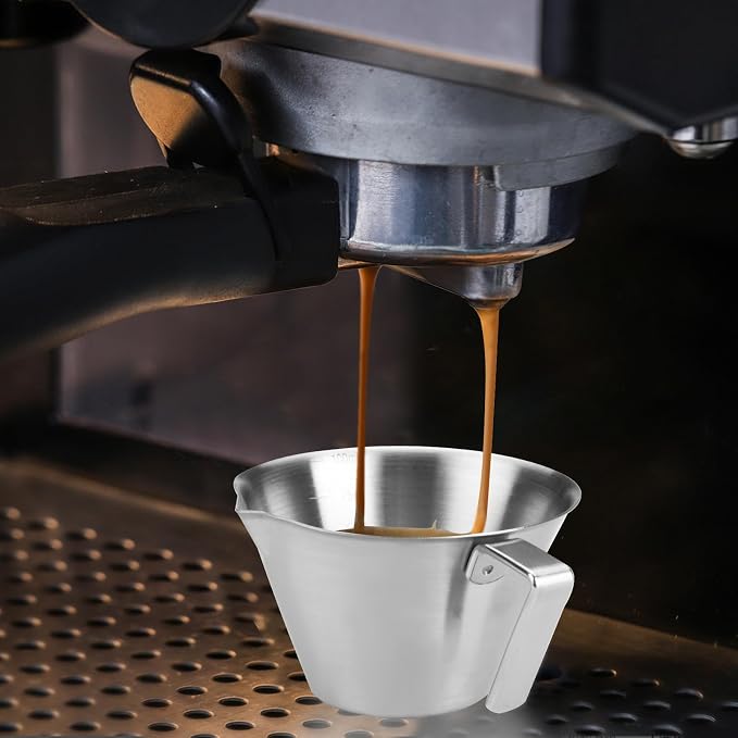 2 Pieces 3.4 Oz/100 ml Espresso Measuring Cups, Stainless Steel Espresso Shot - Image 7