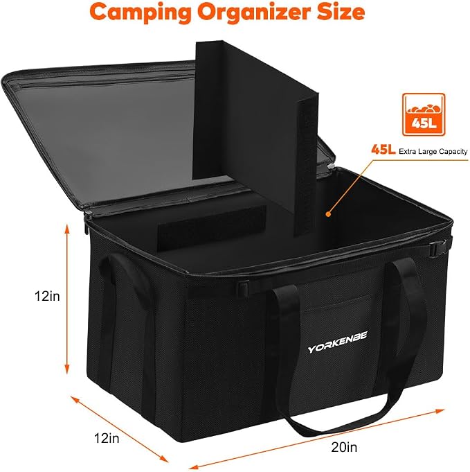 45L Camping Organizer, 1680D Heavy Duty Waterproof Camping Storage - Image 2
