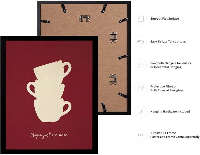 Lawrence Williams Designs Maybe Just One More Coffee Poster - Image 3