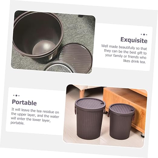 Holibanna Tea Dregs Drainage Bucket 2.11 Gallons Wastewater Barrel - Image 7