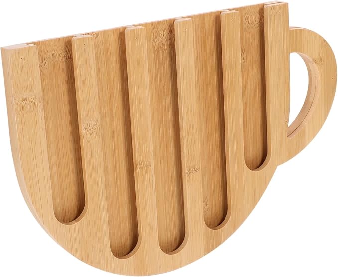 Toyvian Wooden Coffee Capsule Container Mug-shaped Pod Holder Stand Rustic - Image 6