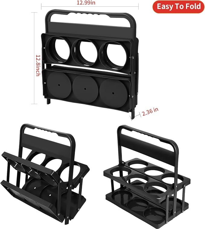 Portable Drink Carrier for Big Cups, Foldable Plastic Cup Holder, Reusable Cup - Image 4