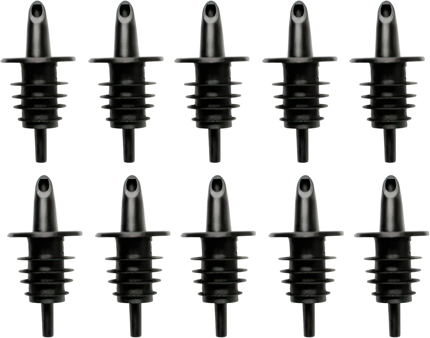 Hawaiian Shaved Ice Syrup Precise Control Bottle Pourers - Professional Pour Spouts for Snow Cone & Drink Flavors (10-Pack)