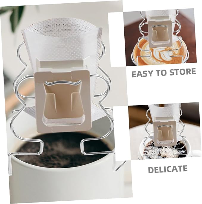 2pcs Stainless Filter Holder Portable Drip Bag Rack - Image 4