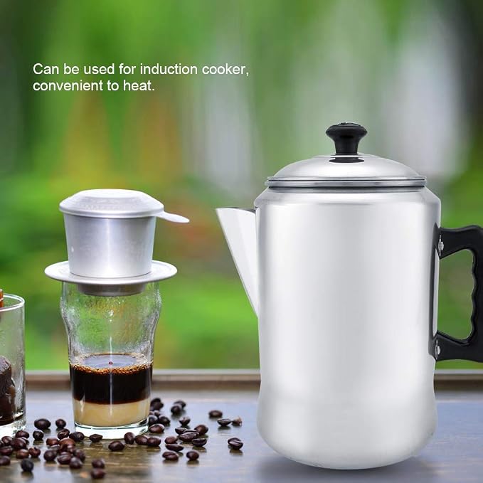 Coffee Maker Pot, Coffee Percolator Coffee Pot, Aluminum Alloy Coffee Maker Pot - Image 4