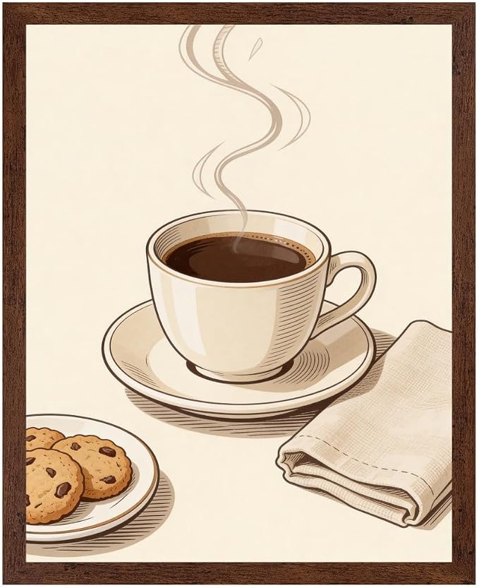 Lawrence Williams Designs Coffee and Cookies Poster by LawrenceWilliamsDesigns