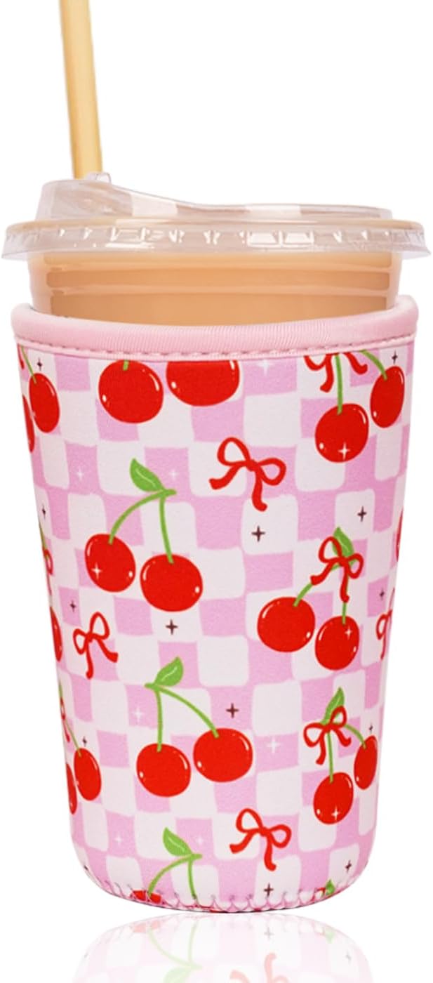 Reusable Insulated Sleeve for Iced Coffee Cup, Coffee Neoprene Sleeve for Cold by Unknown