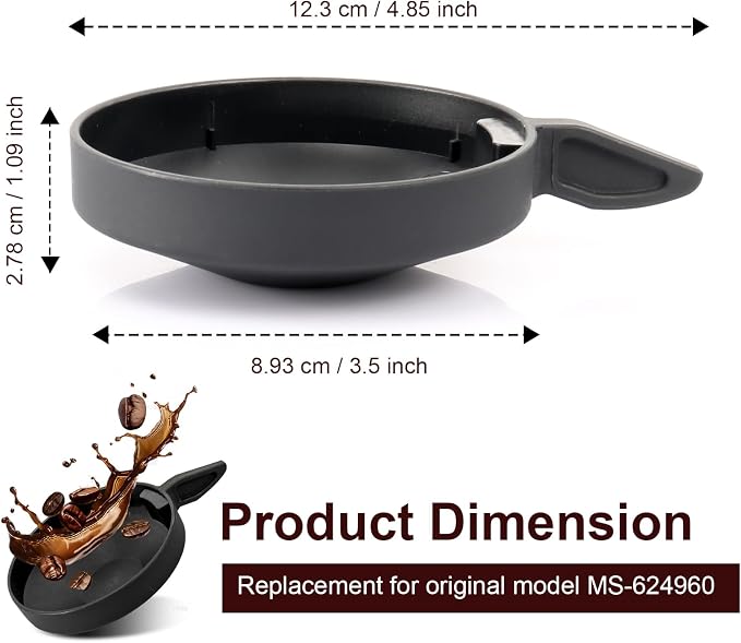 Coffee Machine Drip Tray Replacement MS-624960, Espresso Grinder Tray - Image 2