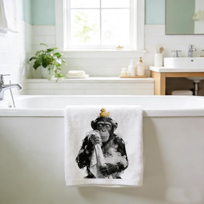 CUTHOLLOW Fun Gorillas Decorative Kitchen Towels Set of 4, 15.74"x23.62" - Image 7