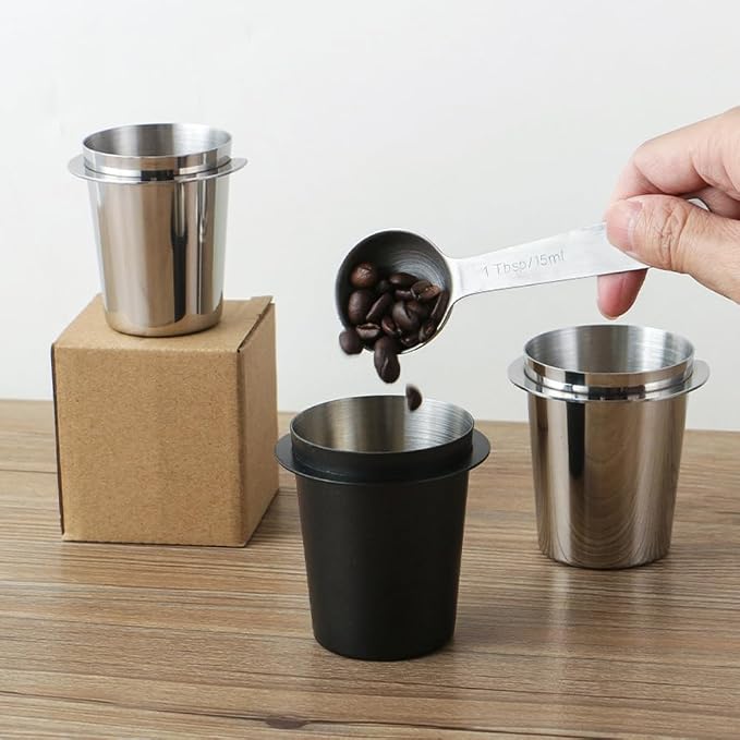 Espresso Dosing Cup, 58mm Stainless Steel Coffee Dosing Cup Portafilter Coffee - Image 7