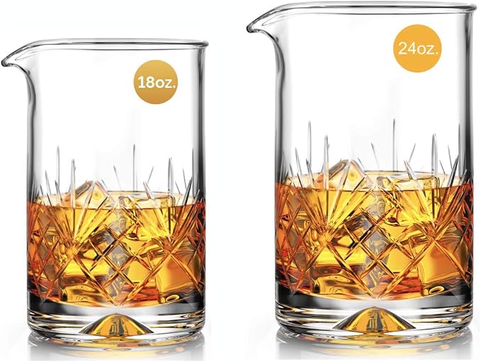 Mofado. Premium Crystal Cocktail Mixing Glass/Cocktail Shaker 18oz - Image 6