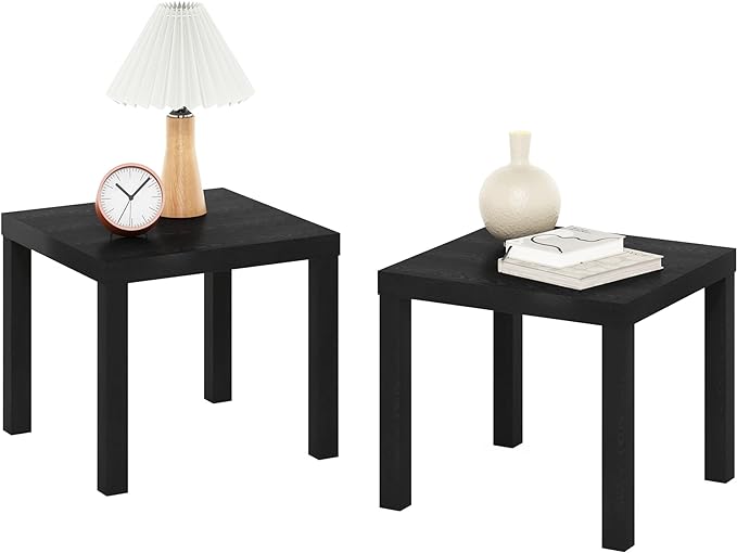 Furinno Classic Homey Square Parsons Side End Table by Furinno-FitsYourSpaceFitsYourBudget