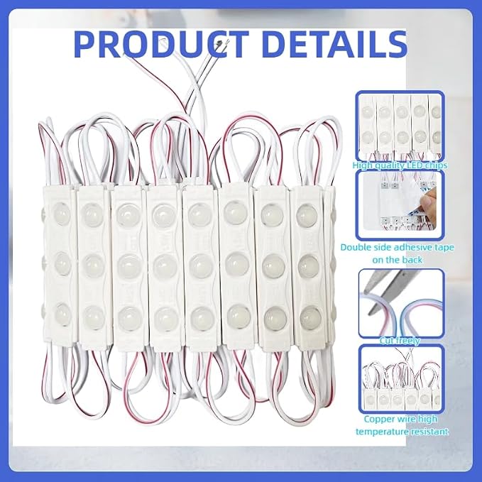 400 Pcs LED Module Warm White 2700K 1.5W Storefront Decoration Lights 12V DC - Image 3