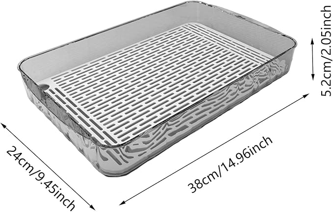Plastic Drain Tray Bottle Cup Dish Drying Rack - Image 4