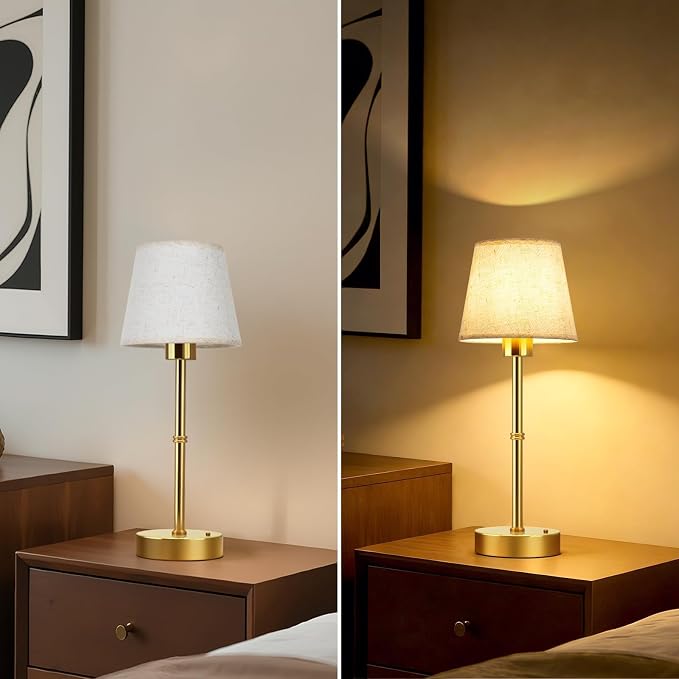 FRIDEKO HOME Rechargeable Table Lamp Gold - Image 9